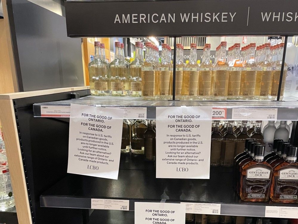 WARMINGTON: You may get egged if you dare to buy American booze again in Canada
