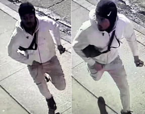 An image from Toronto Police of a man sought in a stabbing in the Yonge and Charles area on Monday, March 10, 2025.