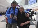 Frank and Manon McAllister were heading home to Wasilla, Alaska, from Jamaica during a stopover at Toronto Pearson International Airport on Wednesday, March 5, 2025. They expressed disappointing in the soured relations between Canada and the U.S.