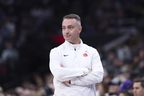 Raptors head coach Darko Rajakovic watched the game against Utah Jazz in the first half of Salt Lake City on March 14, 2025.