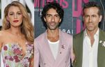 This combination of images features Blake Lively, Justin Baldoni and Ryan Reynolds.