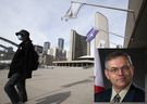 Nathan Phillips Square is seen in mid-March 2020, during the last days of Charles Jansen’s tenure at Toronto City Hall. Inset, Jansen, the former director of the city’s office of emergency management.