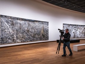 Paintings by German artist Anselm Kiefer