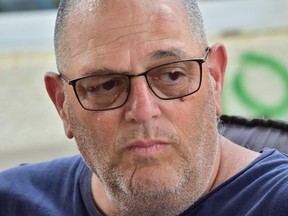 Pictured is Kfar Aza resident Sachar (Bryan Passifiume, Toronto Sun)