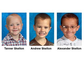 Skelton brothers: Tanner, Andrew and Alexander.