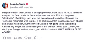 Trump post