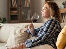 A woman has been "sneaking" drinks behind her sober husband's back for fear of upsetting him.