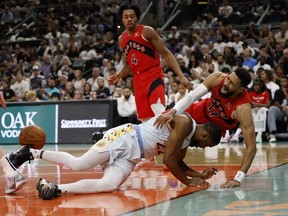Barnes, Battle erupt, but Raptors end 30th season with loss Barnes, Battle erupt, but Raptors end 30th season with loss
