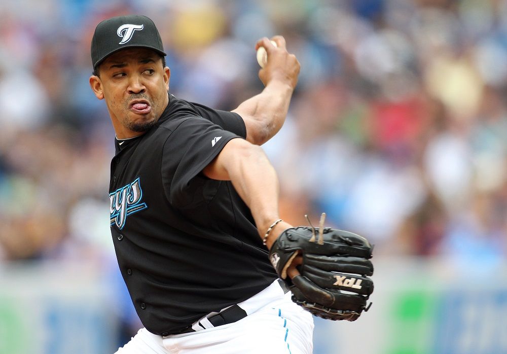 Former Jays reliever Octavio Dotel was one of the victims of a rooftop collapse in the Dominican Republic. Getty Images