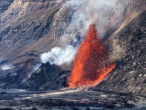 eruption of Kilauea volcano