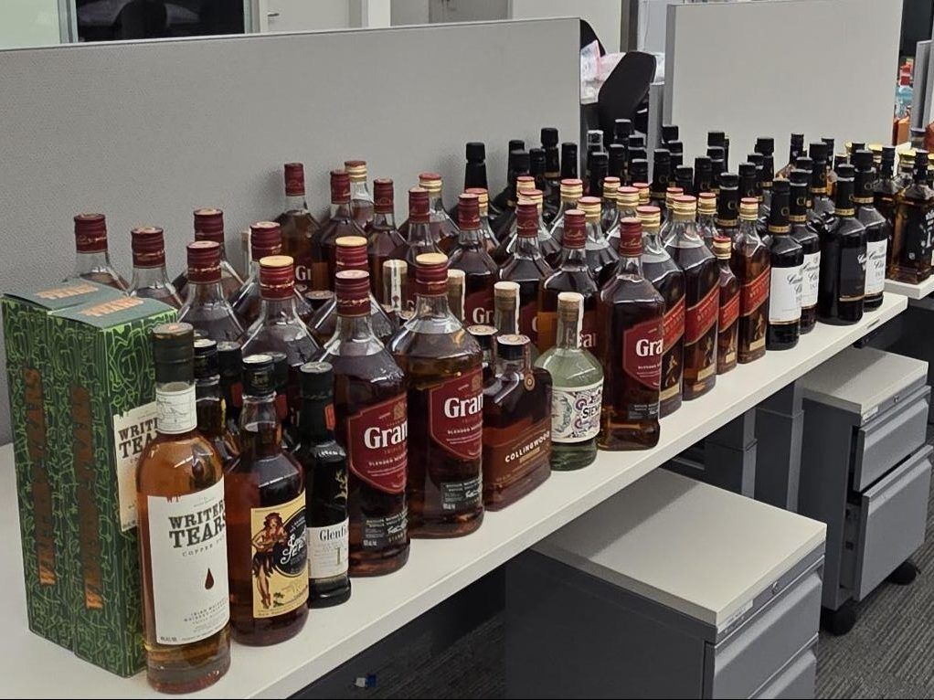 A 66-year-old man faces charges after approximately 500 bottles of stolen alcohol, worth an estimated $27,000, were recovered during the search of an address in Cabbagetown in April 2025.