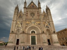 Orvieto's cathedral is known for its dynamic facade, optical-illusion interior, and extravagantly frescoed Chapel of San Brizio. (photo: Dominic Bonuccelli for Rick Steves)