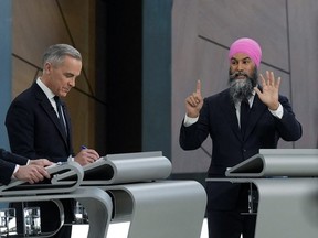 Mark Carney and Jagmeet Singh.