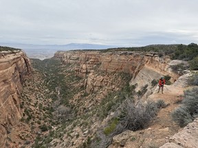 Rescuers used a two-tension rope system to send volunteers down.