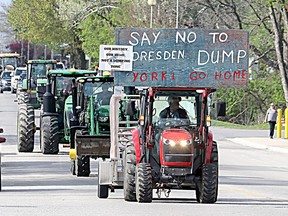 Dump opponents parade in Dresden, Ont.