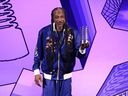 Snoop Dogg speaks onstage during the 29th Annual Webby Awards at Cipriani Wall Street on May 12, 2025 in New York City.