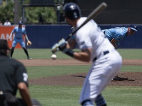 Chris Bassitt of the Toronto Blue Jays throws a pitch.