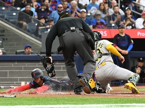 Ernie Clement continues to rake in recording four hits, including a HR Ernie Clement continues to rake in recording four hits, including a HR