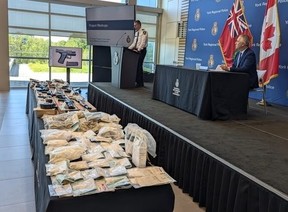 Weapons and drugs seized during Project Maduga. HANDOUT/YRP
