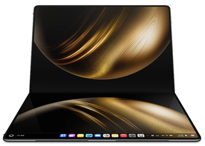 The MateBook Fold Ultimate Design Laptop folds in half.