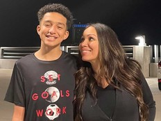 In this undated photo provided by Megan Garcia of Florida in October 2024, she stands with her son, Sewell Setzer III.