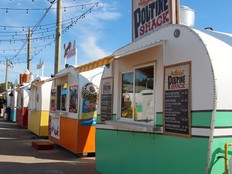 Bright retro-style trailers