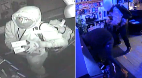 DO YOU KNOW THEM? These two are suspected of breaking in and stealing $8,000 of goods from a Stratford sex shop. STRATFORD POLICE