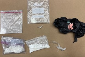 Shamar Campbell, 26, of Toronto, faces charges after drugs (seen here) were allegedly seized, along with more than $143,000 in cash, from a home and vehicle in North York on Wednesday, May 14, 2025.
