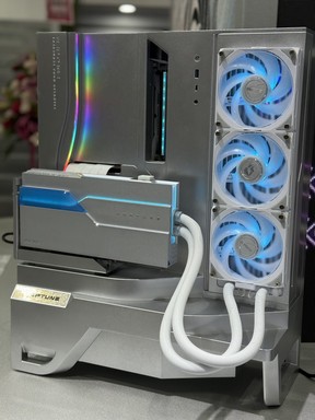 The iGame Neptune Series PC is a tall and futuristic-looking desktop.