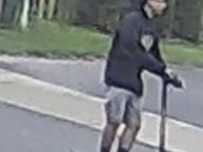 Police are looking for a suspect after a man exposed himself to a 13-year-old girl.