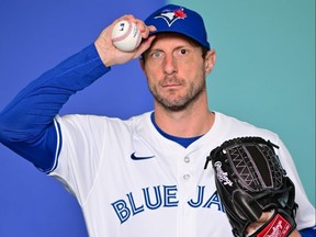Pitcher Max Scherzer of the Toronto Blue Jays.