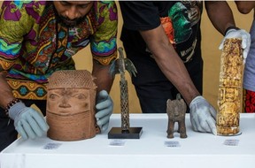 The ‘Benin Bronzes”, which The Netherlands returned to Nigeria on June 21, are among the objects featured in the gameTOYIN ADEDOKUN/AFP