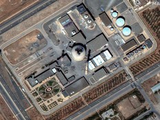 This handout satellite image released by Maxar Technologies on June 19, 2025 and taken on June 19, 2025, shows damage at the Iranian nuclear facility at Arak in central Iran, after an Israeli strike.