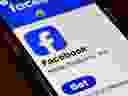 In this photo illustration the app for Meta (formerly the Facebook company) is seen on a cellphone in Los Angeles, Calif., on Feb. 7, 2025.