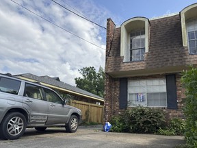 A house that authorities believe that New Orleans jail escapee Antoine Massey recorded videos and released them on social media on Monday while still on the run is seen, Tuesday, June 3, 2025, in New Orleans.