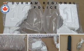 A lengthy drug investigation dubbed Project Quantum led to three arrests and the seizure of two magazines with ammunition, cocaine, heroin, fentanyl and more than $40,000 in cash in Pickering on Thursday, June 12, 2025.