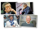 The Mount Rushmore of Toronto sports executives (clockwise from top right): Masai Ujiri, Pat Gillick, Michael Clemons and Paul Beeston.