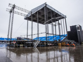 A view of the stage at Rogers Stadium.