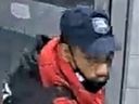 Investigators need help identifying this man who is suspected of sexually assaulting two women on escalators at the Finch TTC station on Monday, June 9 and Tuesday, June 10, 2025.