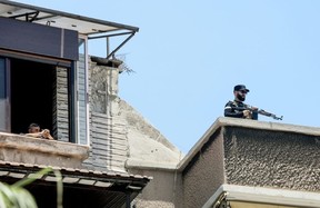 Security was tight for the funeral in the Syrian capital’s Holy Cross Church.Bakr ALKASEM/AFP