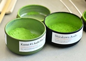 Twenty grams of matcha powder to take home can set you back anywhere from $25 to $150 at one Los Angeles tea shopFrederic J. BROWN/AFP