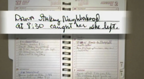 Mike Sisco kept a log of his ex-wifes stalking. SCDA