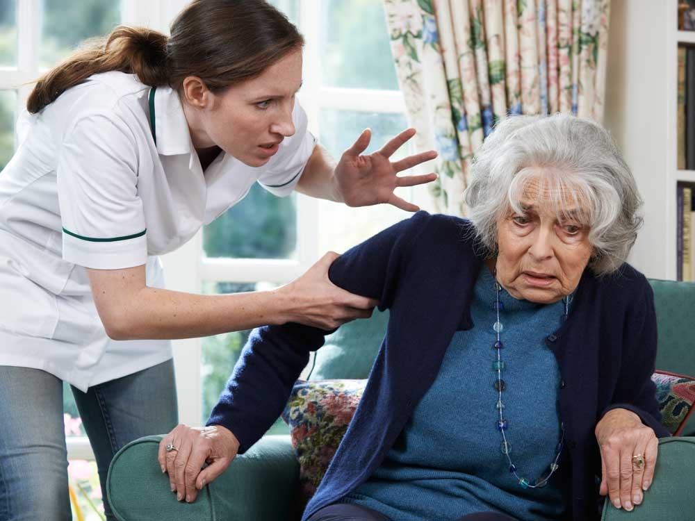 A sibling's behaviour towards her mom is elder abuse. A sibling's behaviour towards her mom is elder abuse.