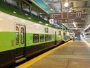 A GO Transit train at Toronto's Union Station.