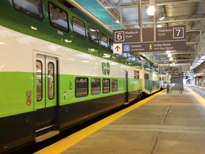 Go Train at Toronto's Union Station.