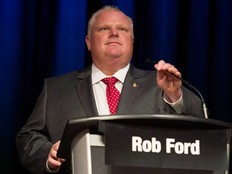 Toronto Mayor Rob Ford is pictured in Toronto on July 15, 2014.