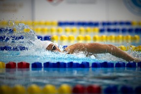 Summer McIntosh competes in the 400-metre freestyle at the Canadian Trials in Victoria, B.C. on Saturday, June 7. SUPPLIED PHOTO