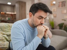 A son is struggling with grief and trauma.