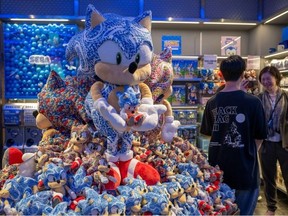 Sega is seeking to reinvent itself through nostalgic game remakes and movie adaptations like the hit ‘Sonic’ series. (Kazuhiro NOGI/AFP)