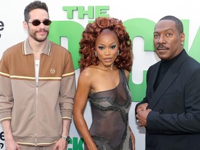 Pete Davidson, Keke Palmer and Eddie Murphy